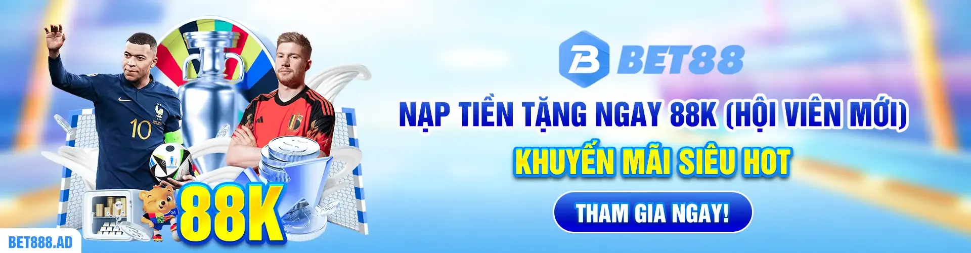 Nạp tiền tặng ngay 88k ( hội viên mới) - khuyến mãi siêu hot tham gia ngay!